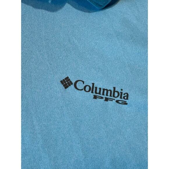 Columbia PFG Men's Polo/Golf collared shirt; size XL; Blue; UPF 50; NEW! - Picture 5 of 10